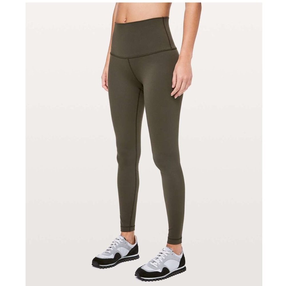 Lululemon Wunder Under Super High-Rise Tight Full-On Luon 28" / Size 14 / Olive
